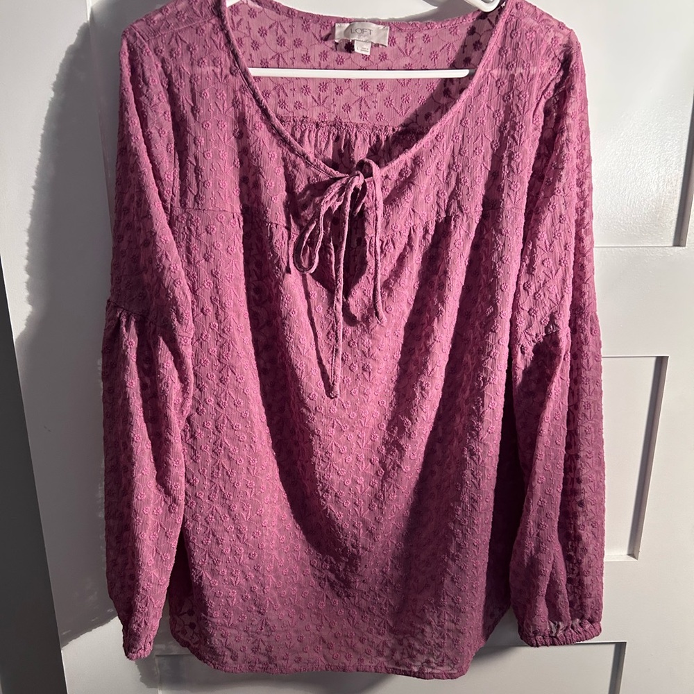 LOFT Textured Blouse